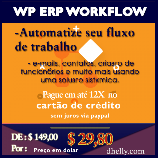 WP ERP WORKFLOW - Fluxo de Trabalho.