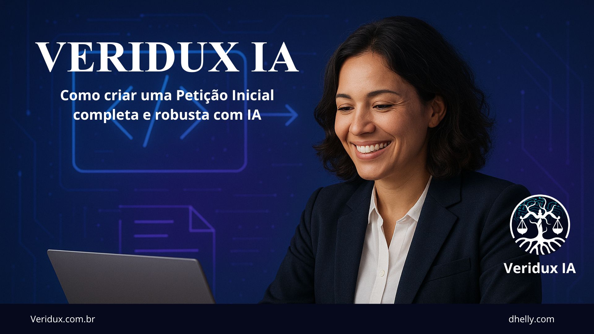 Advogado criando petição inicial com a Veridux IA.