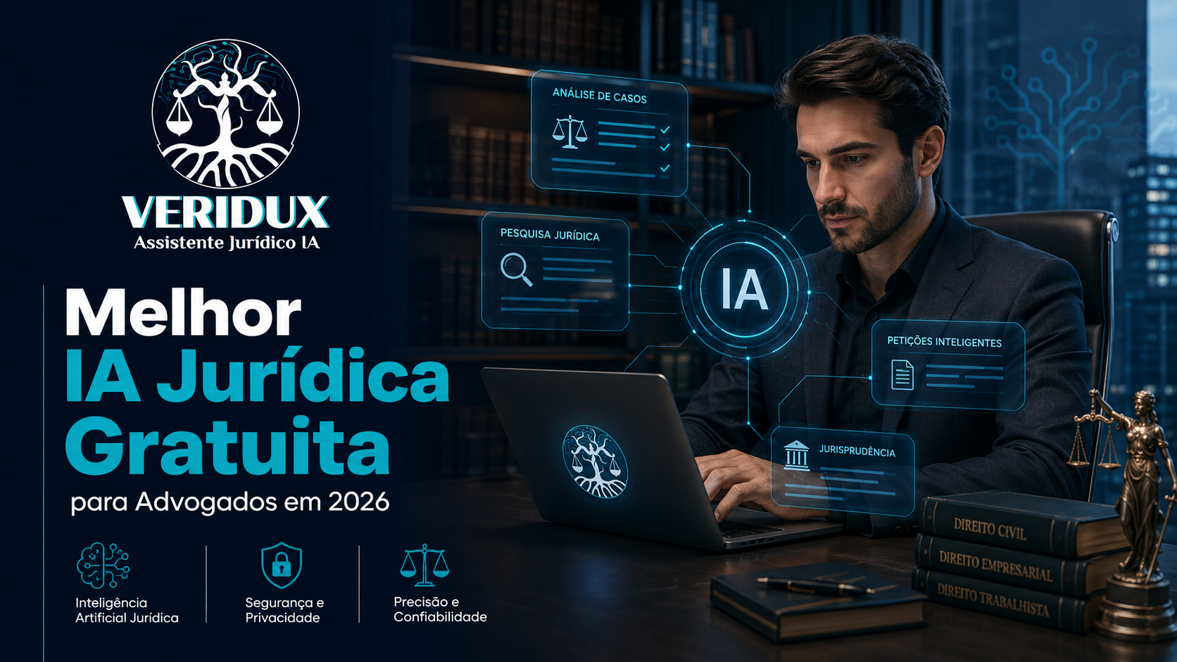 IA jurídica gratuita para advogados em 2026